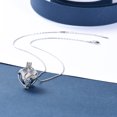 thumbnail image 6 of Heart with Pigeon Necklace that Opens inside Cremation Jewelry for Ashes Holder Pendent for Ashes and Chain Urn Necklace for Ashes of Loved One, 6 of 7