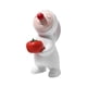 thumbnail image 2 of Figura de conejo de resina con forma de nariz roja para decorar la entrada del hogar. Caqui de pie, 2 of 9