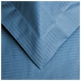 thumbnail image 2 of Impressions Pendragon Stripe Egyptian Cotton Duvet Cover Set, Full/Queen, Medium Blue, 3-Pieces, 2 of 2