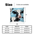 thumbnail image 5 of Cattle Luxurious Velvet Decorative Throw Pillow Covers - Set of 2, Unique Patterns, 16x16, 18x18, 20x20 Inches for Home Decor & Gifts, 5 of 6