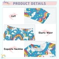 thumbnail image 4 of Dailycode Cotton Pajama Set Snug Fit Long Sleeve Top and Pants for 18M-8Y Unicorn Rainbow Cloud Star, 4 of 7