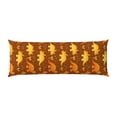 thumbnail image 2 of Gaeub Dinosaurs and Leaves Printed Long Body Pillowcase Envelope Closure 1 Pack Wrinkle for Night Sweats - 20x54 in, 2 of 8
