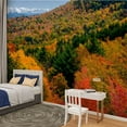 thumbnail image 2 of Peel and Stick Wallpaper Waterproof Autumn colors Blue Ridge Parkway North Wall Mural Decor Self Adhesive and Removable 100in x 144in, 2 of 8
