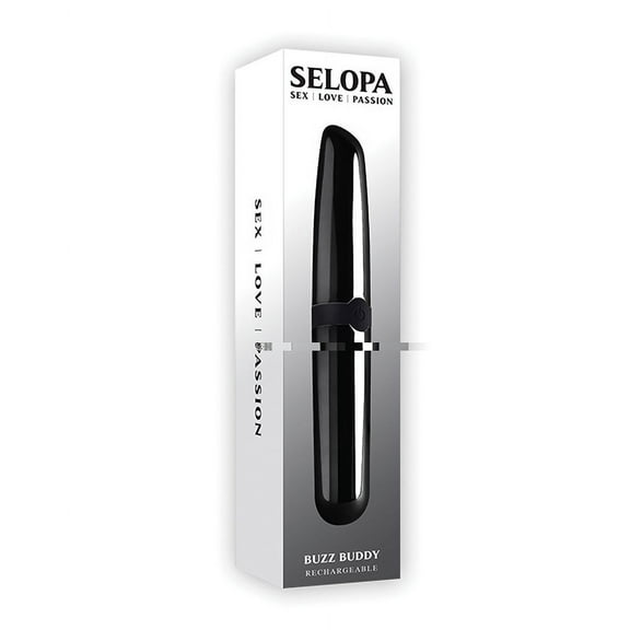Evolved Novelties Selopa Buzz Buddy - Black Chrome Bullet Vibrators