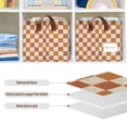 thumbnail image 4 of Yayeee Foldable Storage Basket for Shelves Waterproof Cloth Bins with Handles, Rusty Orange Plaid, 4 of 7