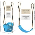 thumbnail image 6 of 2Pcs High Back Full Bucket Toddler Swing Seat Set with Adjustable Height Rope 4.2 to 6.7 FT Soft Swing Seats Set for Kids- 600 LB Weight Capacity, 6 of 14