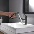 thumbnail image 1 of Xihbxyly Grifo de Baño, Diseño Moderno En Negro Mate, Construcción de Latón Macizo Sin Plomo, Instalación de Uno o Tres Orificios, Incluye Mangueras de Suministro de Agua, Ideal para Tocadores de Bañ, 1 of 6