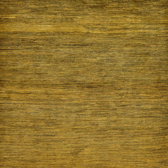 Ahgly Company Indoor Square Abstract Orange Gold Abstract Area Rugs, 6' Square