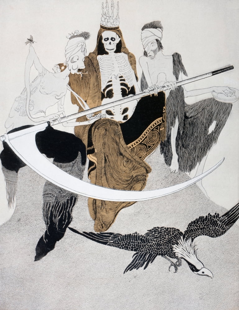 The Three Horsemen Of The Apocalypse After A Drawing By Bartolozzi The Caption Reads In View Of Current Events The Triple Alliance Formed By Plague Death And Hunger Have Decided To Declare War On Huma