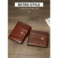 thumbnail image 6 of Male Purse Leather Wallet Card Holder Money Bag Multi-layer Compartment Driving License Wallets Gifts Anniversary Coffee Color vertical, 6 of 10