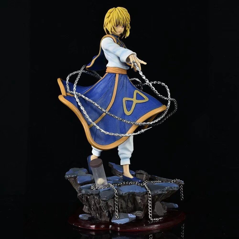 Kurapika Figure, Fighting Kurapika Anime Figures 33cm/12.9inch Handmade PVC Cartoon Manga Game Character Model Decoration Craft Gift