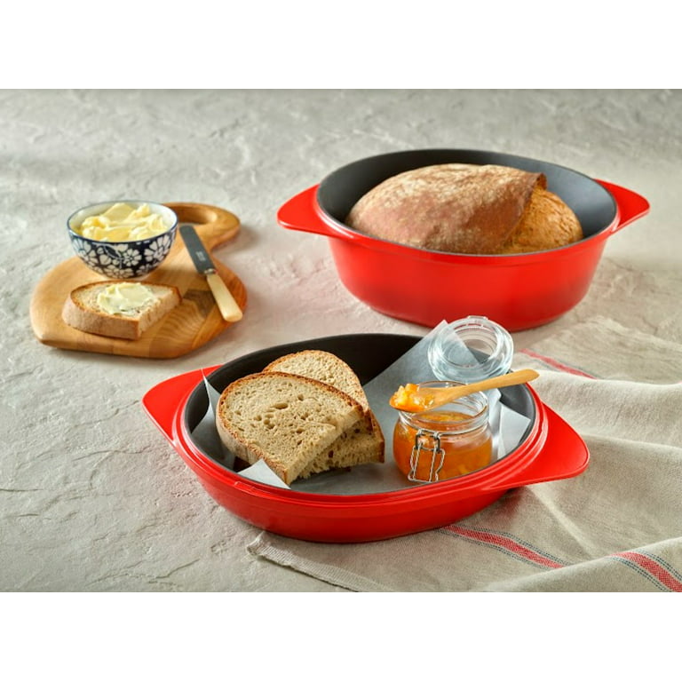 Enameled Cast Iron Bread Oven with Lid, Matte Black Finish Bread Pan, 12  3/4 Sourdough Bread Dutch Oven for Baking, Great for Homemade Artisan  Bread.