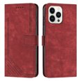 thumbnail image 2 of Feishell for iPhone 16 Pro Max Flip Wallet Phone Case,Durable PU Leather Flip Kickstand Shockproof TPU Inner Shell Magnetic Clasp Folio Card Pocket Phone Case with Wrist Strap,Red, 2 of 12