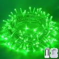 thumbnail image 1 of Luces navideñas JMEXSUSS 100 LED verdes que funcionan con pilas, 1 of 8