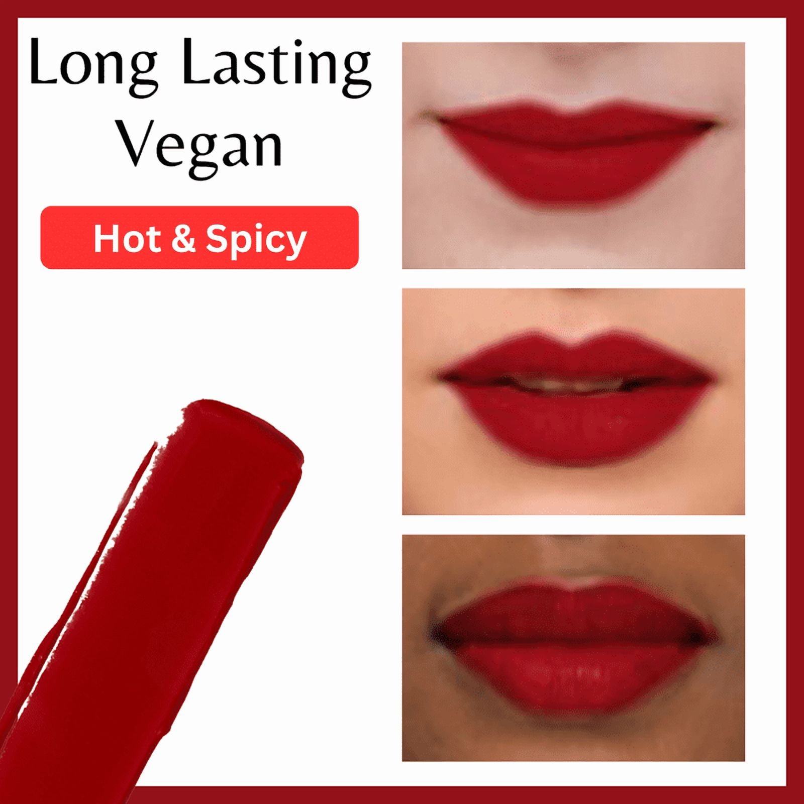 Red carpet - Liquid lipstick by SentiX, matte, High Coverage, Lightweight, Vegan, Paraben-Free, with Vitamin E