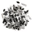 thumbnail image 4 of 2x Plata Negro Tapa Confeti Decoración Graduación BLESIY Congrats Grad Table Confeti, 4 of 8