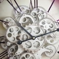 thumbnail image 4 of Black and Ivory Vintage Gear Industrial Wall Clock, 4 of 5