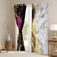 thumbnail image 3 of jejeloiu Marbling Abstract Stone Texture Black Out Curtains,Marble Print Curtains Pack of 2 (42x63 Each),Colorful Ombre Effect Bedroom Curtains For Teens,Luxury Bedroom Decor, 3 of 6