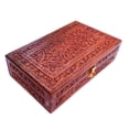 thumbnail image 2 of FORESTIS GALLINARIA Rosewood Decorative Wooden Jewelry Box, Kit, Vanity, Chest, Trinket, Organizer For, Men, Women, Gold, Cash, Money, Storage, Multipurpose Keepsake, Gift (10x6 Inches, Galaxy), 2 of 6