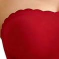 thumbnail image 4 of Ohufall Women's Bras Plus Size Strapless Front Closure Bandeau Bra with Open Back Push Up Solid Underwear,38D-50J, 4 of 4