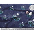 thumbnail image 2 of Soimoi Rayon Fabric Tree,Moon & Sacred Geometry Galaxy Print Fabric by the Yard 56 Inch Wide, 2 of 3