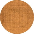 thumbnail image 1 of Ahgly Company Indoor Round Oriental Orange Industrial Area Rugs, 7' Round, 1 of 4