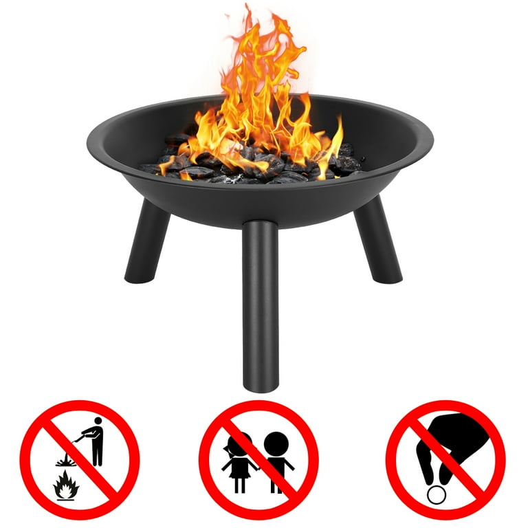 Zimtown Portable 22'' Folding Fire Pit Firepit BBQ 4 Leg Fire bowl Cooking Campfire Patio Outdoor Zimtown Portable 22'' Folding Fire Pit Firepit BBQ 4 Leg Fire bowl Cooking Campfire Patio Outdoor