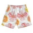 thumbnail image 7 of FORMRS Boys Swim Trunks Quick Dry Mesh Liner Boardshorts Sizes XS-XL, Floral Orange, 7 of 7