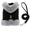 thumbnail image 5 of Cute Bow Fleece Dog Harness and Leash set Pet Puppy Vest Jacket with Warm Collar, 5 of 6