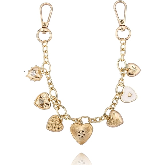 DESIGNICE Bag Purse Charm Chain for Handbags - Gold Key Chain Accessories - Cute Keychain Gifts for Women - Gold Bag Charm