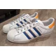 thumbnail image 1 of Ad-id-as Originals Superstar Athletic Shoes Mens Size 8.5 White Blue Orange FZ6476, 1 of 6