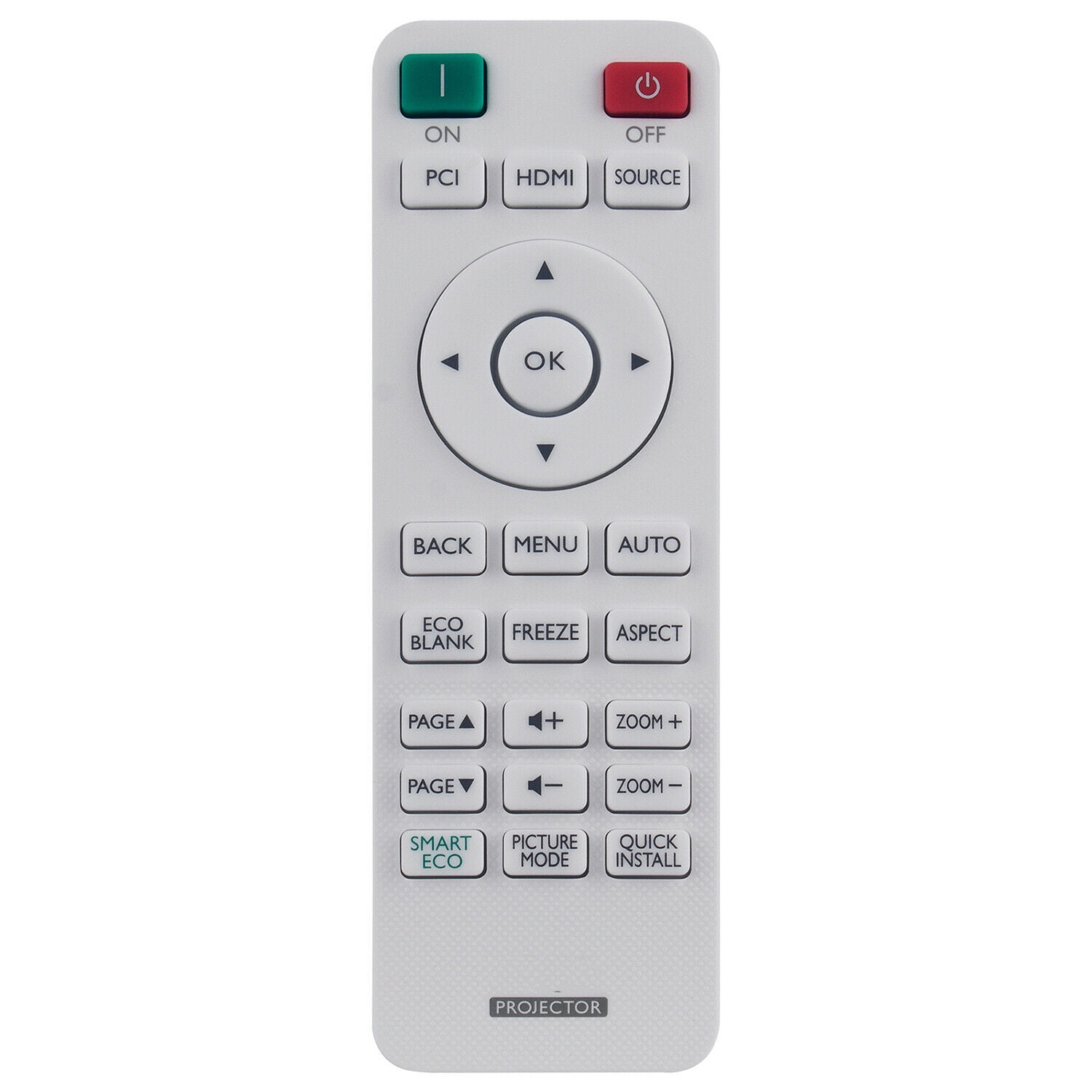 MX710 MP514 MP523 MP515ST MP624 MP24 MP625 MP720P MP626 Projector World of Remote Controls General Universal Compatible Replacement Projector Remote Control Fit for Benq MX613ST MX615 
