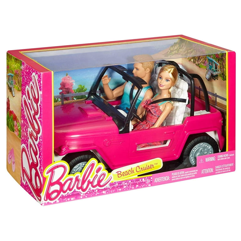 Free Shipping! Barbie and Ken Doll Beach Cruiser Play Set Toy