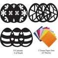 thumbnail image 5 of VHALE Suncatchers Craft, Stained Glass Effect Paper Sun Catcher Kit, Window Art, Classroom Crafts, Creative Art Projects, 3 Sets (Easter Egg), 5 of 10