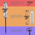 thumbnail image 4 of 26-27 Rain Gauge with Detachable Spiral Shap, Garden Rain Water Meter Measuring with Metal Frame, No Assembly Rain Measure (A), 4 of 5