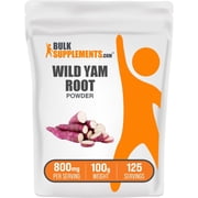BulkSupplements Wild Yam Powder - 800mg per Serving - 100 Grams (3.5 oz) - 125 Servings