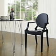 thumbnail image 3 of Modway Casper 18.5" Modern Plastic Dining Armchair in Black Finish, 3 of 7