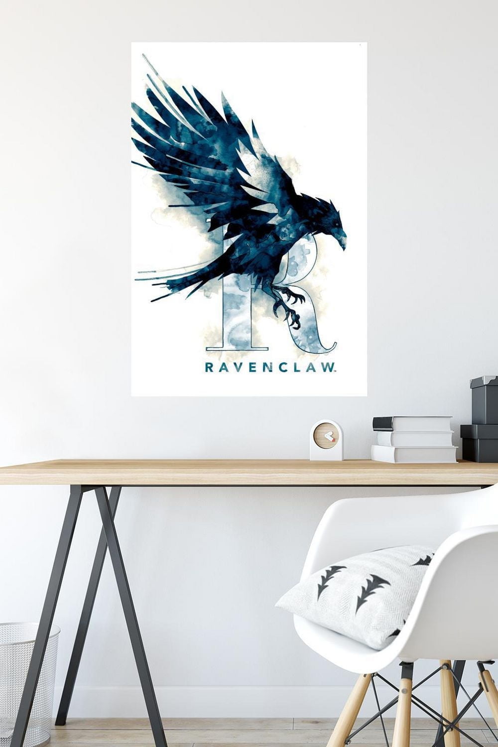 The Wizarding World: Harry Potter - Ravenclaw Illustrated House Logo Wall Poster, 14.725" x 22.375"