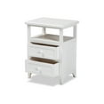 thumbnail image 1 of Baxton Studio Karsen - table d'Appoint - Bois de paulownia - Blanc, 1 of 9