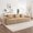 Camel + Corduroy, variant on Modular 2 Seat Loveseat Boneless Sofa, Cloud Sectional Couch with Deep Seat, Modern Modular 2-Seat Sofa Couch with Throw Pillows Corduroy Fabric Camel