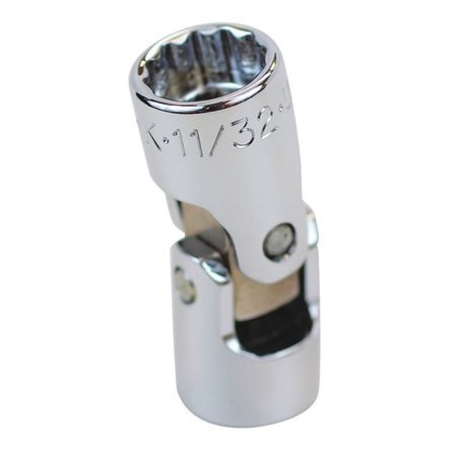 Sk Professional Tools Flex Socket,Steel,Chrome,11/32" 43611