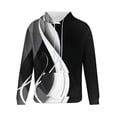 thumbnail image 5 of Crewneck Sweatshirts Men Geometric Sweatshirts for Men Trendy Quarter Zip Pullover Men Sweater Graphic Hoodies for Men Turtleneck Sweater Men Oversized, 5 of 5