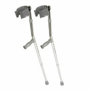 Medline Walking Forearm Crutches, Lightweight Aluminum, 250lb Weight Capacity, 1 Pair