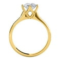 thumbnail image 5 of AoneJewelry 14k Solid Yellow Gold Cathederal Style Engagement/Wedding Ring With 0.75 Carat Round Shape Natural White Diamonds (size 5-9), 5 of 5