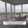 thumbnail image 5 of SNAPP PVC Track Screen Porch Kit, White 94 inch 10 Pack Tracks, 100 feet Round Spline, 100 Screws and Roller, 5 of 9