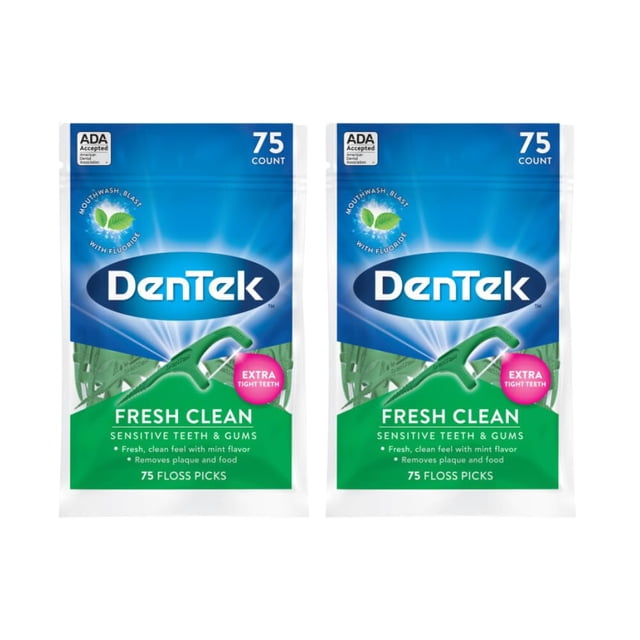 Palillos de hilo dental DenTek Fresh Clean Extra Tight Dientes 75x2