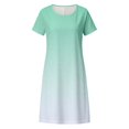 thumbnail image 3 of WILLBEST Vestidos para Mujer Vestido Casual de Mujer Vestido de Verano Bohemio de Cuello Redondo Fluido para Casa Playa Cómodo Lavable A Máquina Traje Básico XXXXGrande, 3 of 3