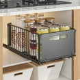 thumbnail image 4 of Zxareky 2Pcs Pull-out Cabinet Organizer Storage Basket ,No Drill Slide-Out Drawers Storage Racks, 4 of 8
