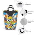 thumbnail image 4 of KLL Various Balls Laundry Hamper,Large Canvas Fabric Lightweight Storage Basket Toy Organizer Dirty Clothes Collapsible Waterproof, 4 of 6
