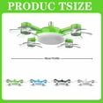 thumbnail image 2 of Clearance! Drone Fan Light 4 Fan with Lights 2025 New Plug In Ceiling Fan 20" Ceiling Remote 60W 3 Color Dimmable LED 4 Styles for Living Room LED light,Black, 2 of 8